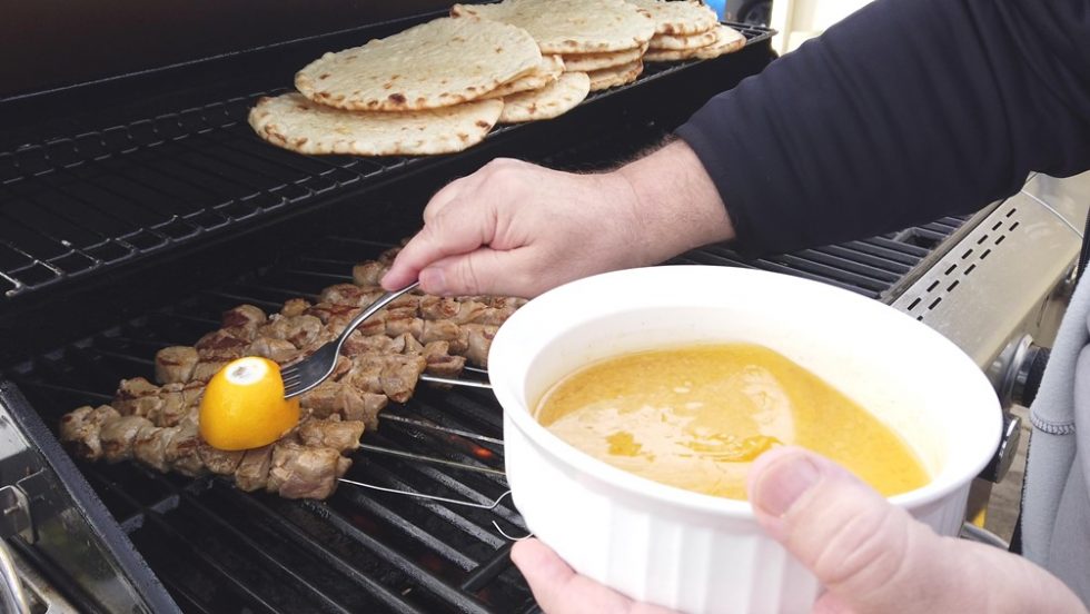 Pork Souvlaki, Pitabread and Tzatziki The Greek Chef