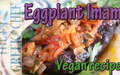 Stuffed Eggplant Imam, Greek Vegan Dish